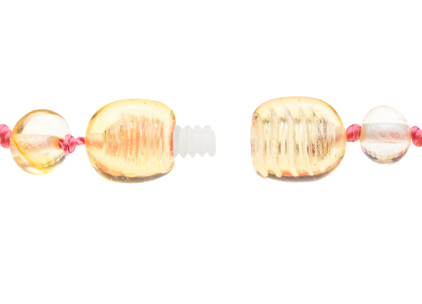 Genuine Amber Necklace & Bracelet Made With Polished Lemon Red & Rose Jade