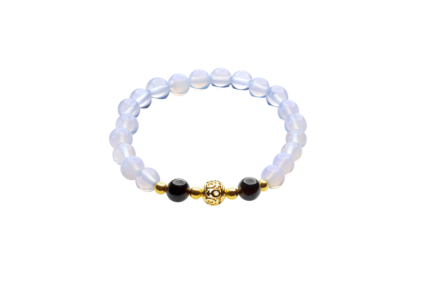 Genuine Amber Bracelet Made With Polished Cherry Opal