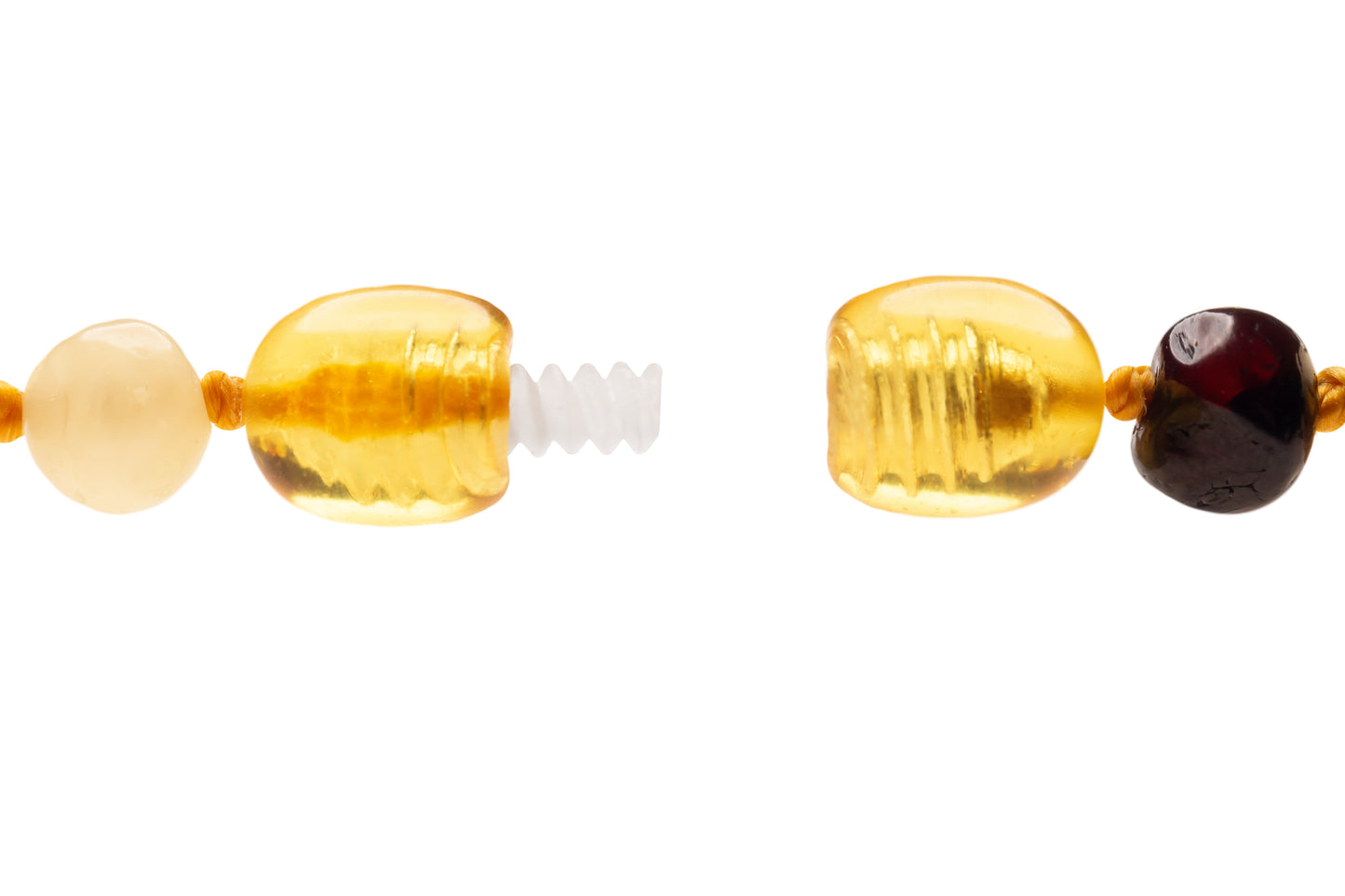 Genuine Amber Necklace Made With Polished Multi-Color